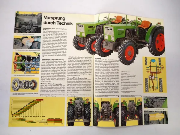 Original Prospekt Fendt Farmer 200 203 204 V P Spezialtraktor Obst Wein Hopfen