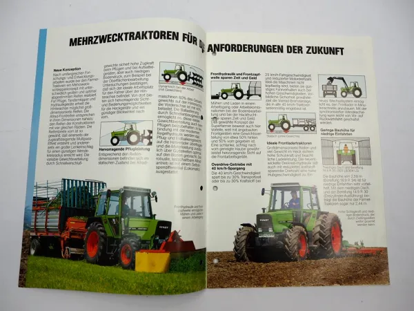 Original Prospekt Fendt Farmer 303 304 305 306 308 309 SL Traktor 1982