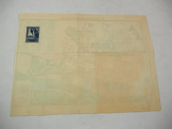 Original Prospekt Flyer mit Lageplan Weltausstellung Brüssel 1910