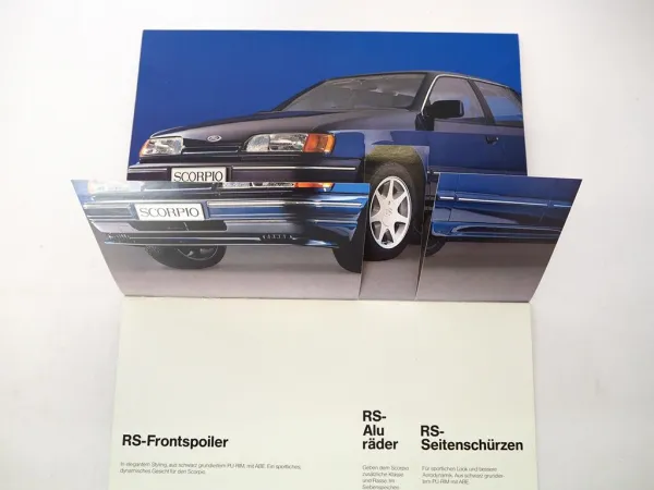 Original Prospekt Ford Scorpio RS Styling Zubehör 1980/90er Jahre