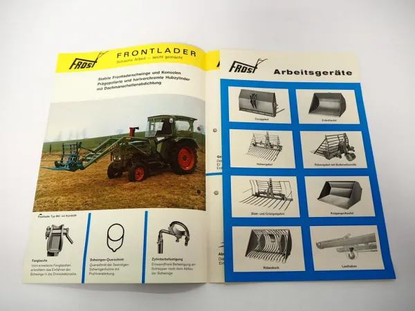 Original Prospekt Frost Frontlader für Fendt Farmer Favorit Schlepper 1972
