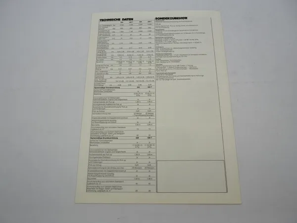 Original Prospekt Hagedorn 222 428 Ladewagen Bison ca. 1970er mit techn. Daten