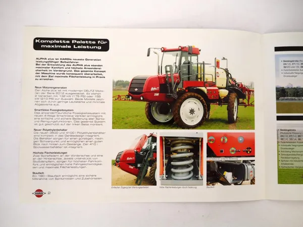 Original Prospekt Hardi Alpha Plus 3500 Selbstfahrspritze Pflanzenschutz 2007