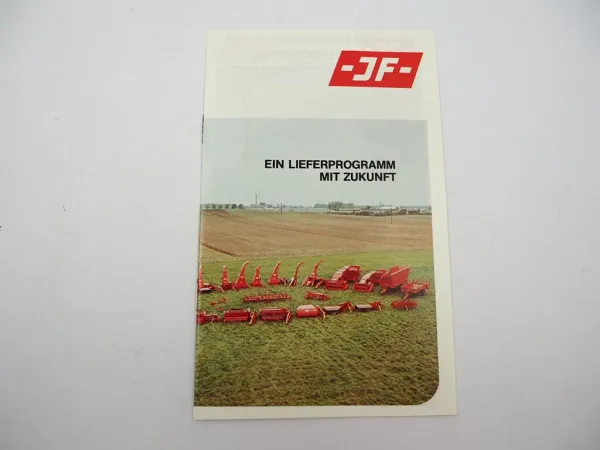 Original Prospekt JF Produktprogramm Landtechnik Mähwerke Häcksler 1979