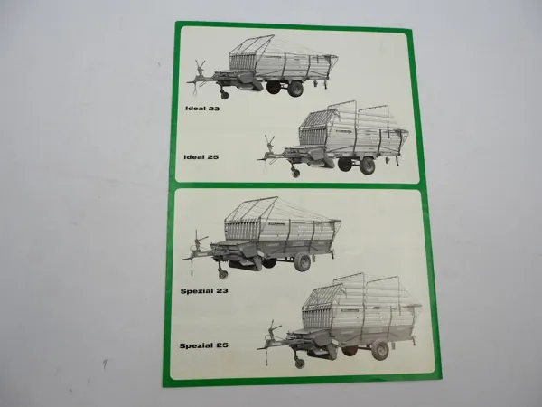 Original Prospekt Kemper Ideal Spezial Normal-G Diamant Ladewagen ca. 1970er J.