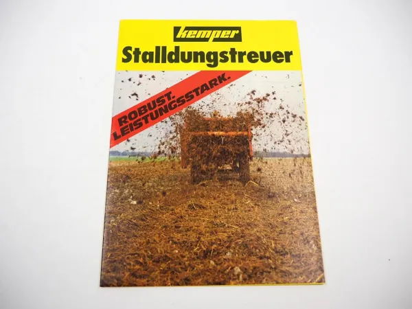 Original Prospekt Kemper Stalldungstreuer Standard Europa Fräse 1980er Jahre