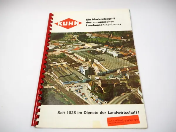 Original Prospekt Kuhn Anbaugeräte Mäher Schwader für Traktoren mit 52 Seiten