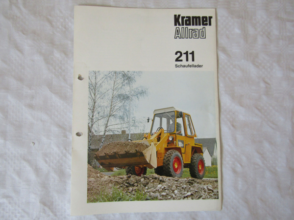 original Prospekt Kramer Allrad 211 Schaufellader