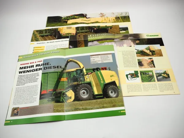 Original Prospekt Krone Anbaugeräte für Traktoren Landtechnik 6 tlg. von 2009