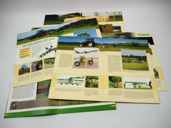 Original Prospekt Krone Anbaugeräte für Traktoren Landtechnik 6 tlg. von 2009