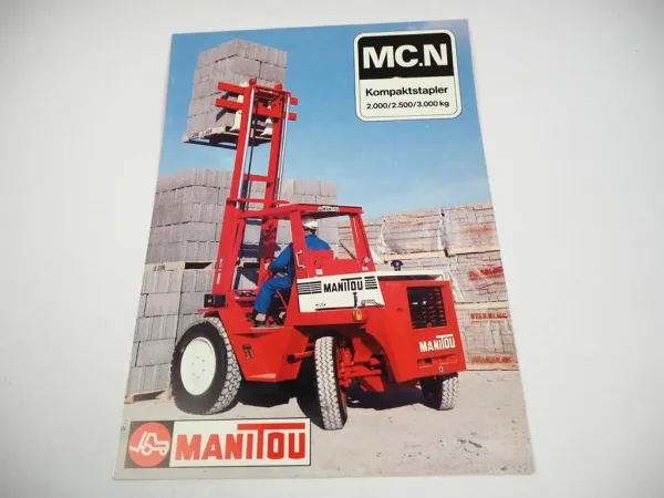 Original Prospekt Manitou MC 20 25 30 N Kompaktstapler mit 4 Seiten von 1984