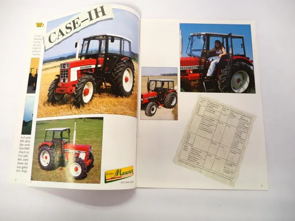 Original Prospekt Mauser Traktorkabine für Fendt Deutz IHC MF Ford Fiat Same