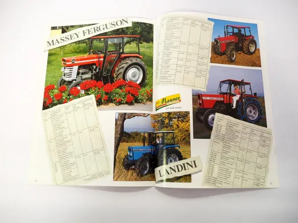 Original Prospekt Mauser Traktorkabine für Fendt Deutz IHC MF Ford Fiat Same