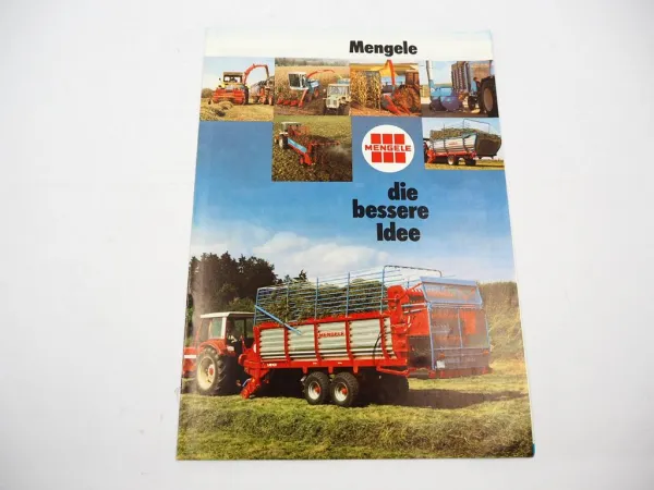 Original Prospekt Mengele Landtechnik Produktprogramm 1980er Jahre