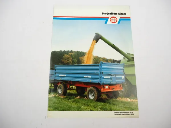 Original Prospekt Mengele MEDK MZDK Kippanhänger 1990er Jahre