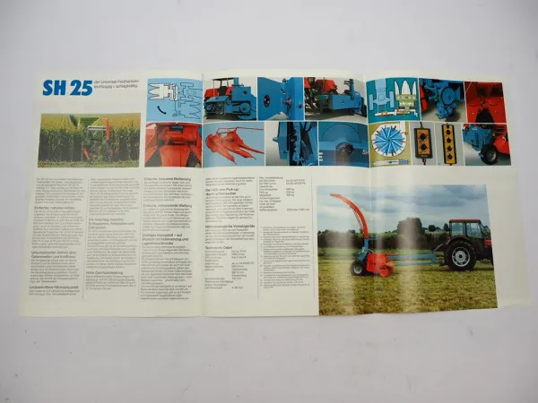 Original Prospekt Mengele SH25 Anbau Feldhäcksler für Schlepper 1980er Jahre