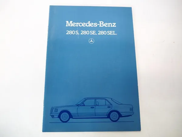 Original Prospekt Mercedes Benz 280 S SE SEL W126 1983