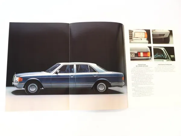 Original Prospekt Mercedes Benz 280 S SE SEL W126 1983