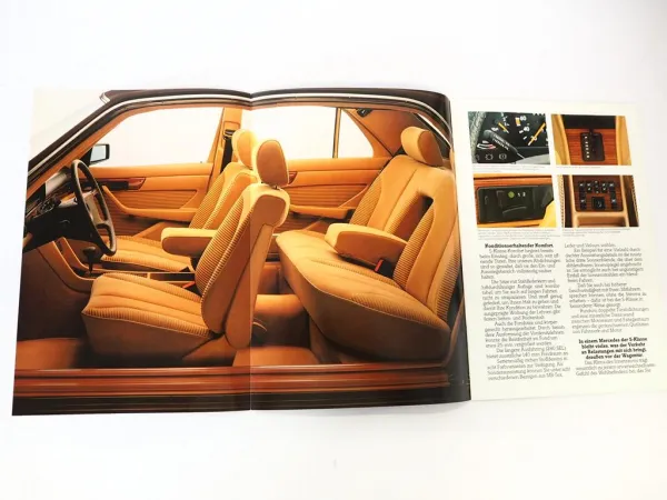 Original Prospekt Mercedes Benz 280 S SE SEL W126 1983
