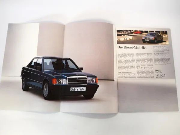 Original Prospekt Mercedes Benz PKW Programm E-Klasse S-Klasse SL-Klasse 1987