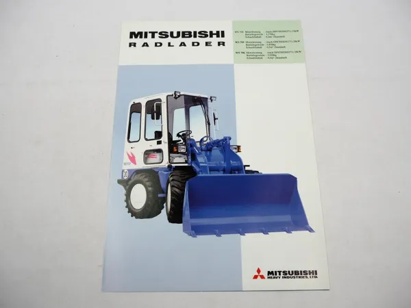 Original Prospekt Mitsubishi WS 704 705 706 Radlader 1990er Jahre
