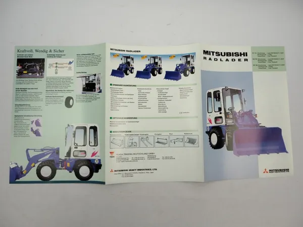 Original Prospekt Mitsubishi WS 704 705 706 Radlader 1990er Jahre
