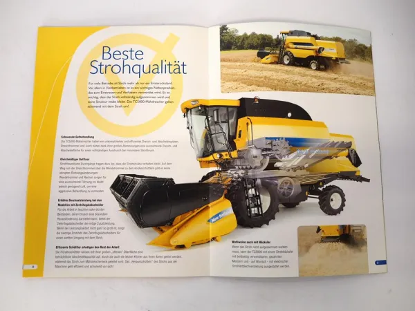 Original Prospekt New Holland TC 5040 5050 5060 5070 5080 Mähdrescher 2007