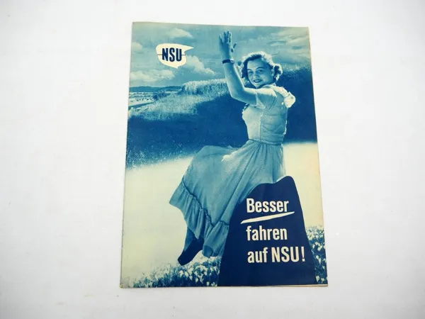 Original Prospekt NSU Quick Fox Consul Lambretta Motorrad 1940/50er Jahre