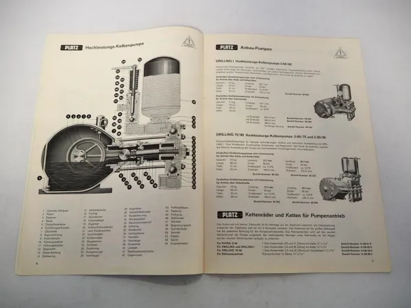 Original Prospekt Platz Spritzgeräte Sprühgeräte Pumpen z.B. an Unimog 1965