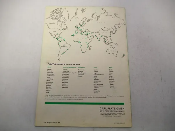 Original Prospekt Platz Spritzgeräte Sprühgeräte Pumpen z.B. an Unimog 1965