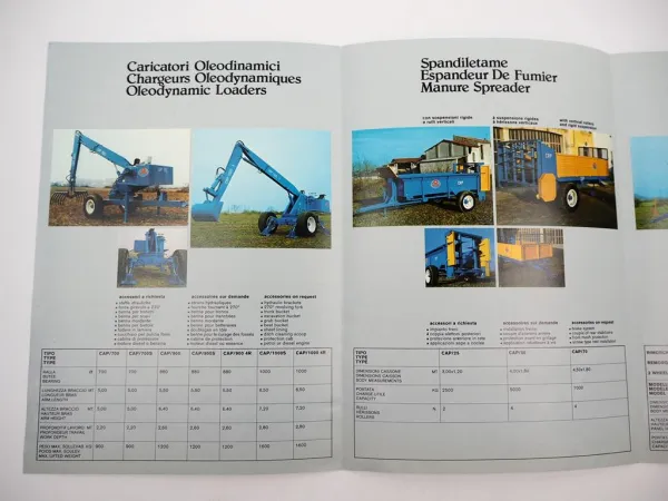 Original Prospekt Preisliste CAP Construzioni Agricole Ponti Landtechnik 1980er
