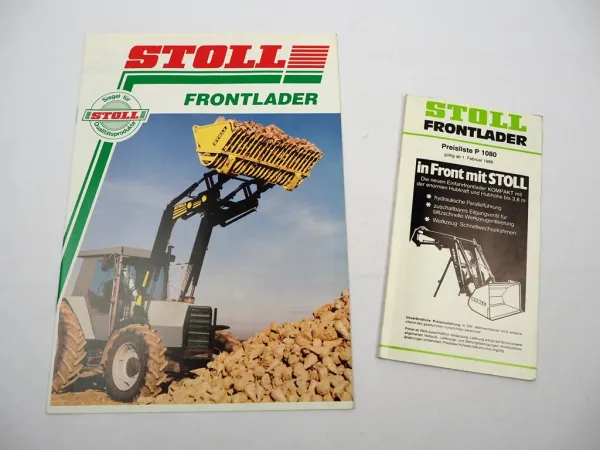 Original Prospekt Preisliste Stoll Frontlader AKS ALS Super Kompakt 1980er Jahre