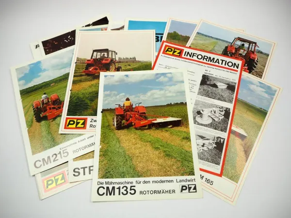 Original Prospekt PZ Zweegers Anbaugeräte für Traktoren Landtechnik 15 tlg.