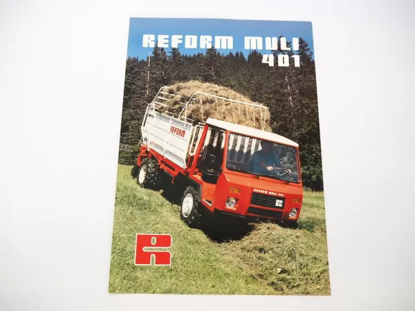 Original Prospekt Reform Muli 401 Transporter Geräteträger 1990er Jahre