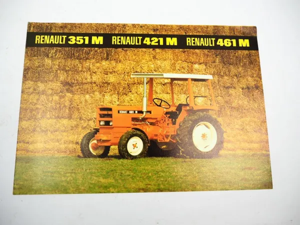 Original Prospekt Renault R 351M 421M 461M Schlepper aus den 1970er Jahren