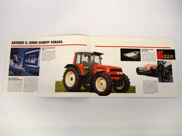 Original Prospekt Same Antares II 110 130 Schlepper mit technischen Daten 1998