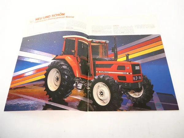 Original Prospekt Same Explorer 55 65 75 Traktor mit 23 Seiten von 9/1985