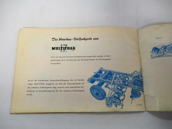 Original Prospekt Schmotzer Anbau Vielfachgeräte für Schlepper Eicher Lanz Alldog