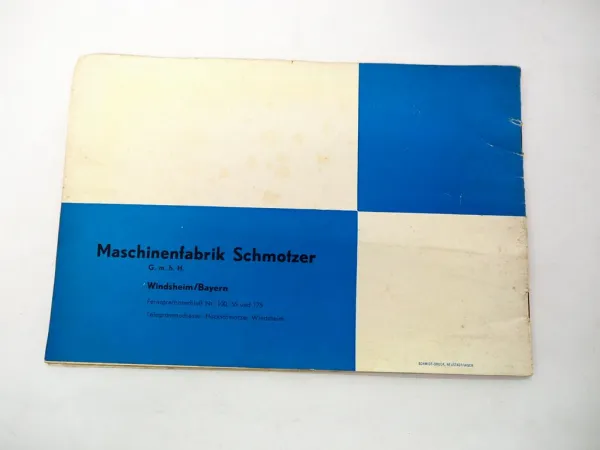 Original Prospekt Schmotzer Anbau Vielfachgeräte für Schlepper Eicher Lanz Alldog