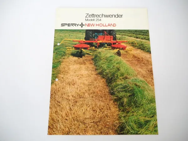 Original Prospekt Sperry New Holland 254 Zettrechwender 1978