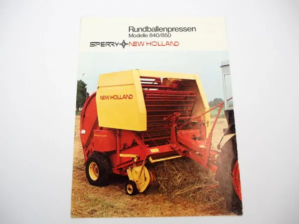 Original Prospekt Sperry New Holland 840 850 Rundballenpresse 1979