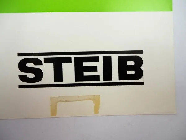 Original Prospekt Steib L30 Ladewagen ca. 1970er Jahre mit technischen Daten