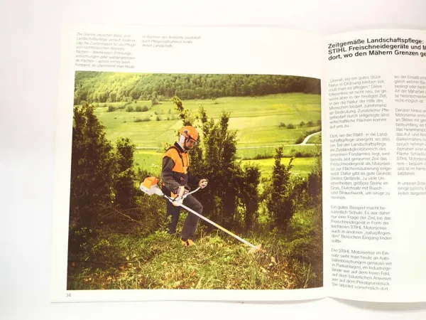 Original Prospekt Stihl Motorsensen Freischneider 1988 Ratgeber Forstwirtschaft