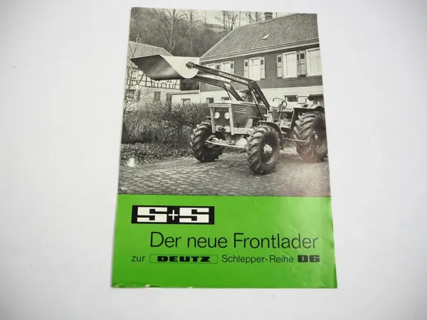 Original Prospekt Stockey & Schmitz S&S Frontlader am Deutz 2506 - 10006 Traktor