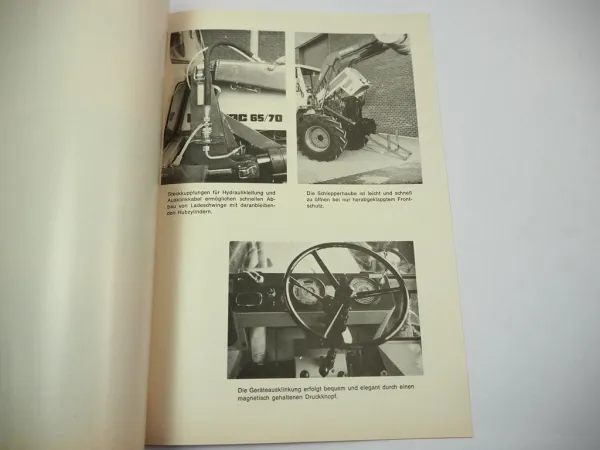 Original Prospekt Stoll Frontlader ALS für Mercedes Benz MB Trac 1975