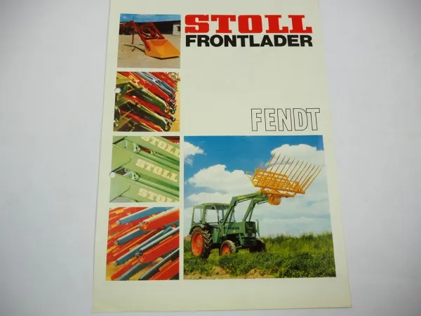 Original Prospekt Stoll Frontlader für Fendt Schlepper 1970er Jahre