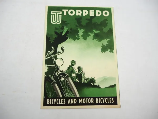 Original Prospekt Torpedo Bicycles and Motor Bicycles 1950er Jahre Frankfurt