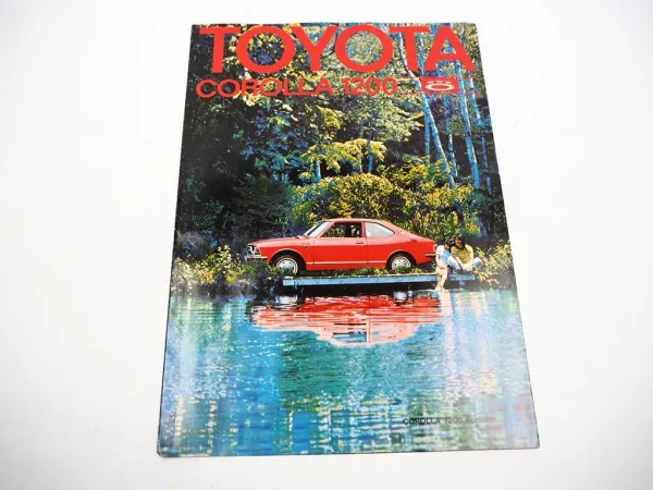 Original Prospekt Toyota Corolla 1200 Limousine Sprinter 1972