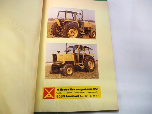 Original Prospekt Viktor Schlepperkabine Sitze für Hürlimann H-470 Traktor