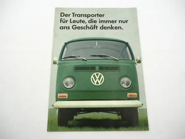 Original Prospekt VW T2 Transporter Bus Kastenwagen Pritschenwagen 1969